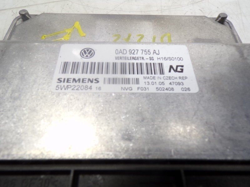 Recambio de centralita cambio automatico para volkswagen touareg (7la) tdi r5 referencia OEM IAM 0AD927755BE 0AD927755AJ 