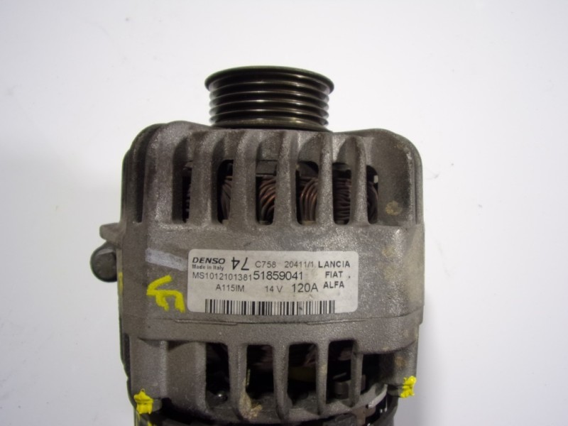 Recambio de alternador para fiat nuova 500 (150) 1.2 cat referencia OEM IAM 51859041 51859041 