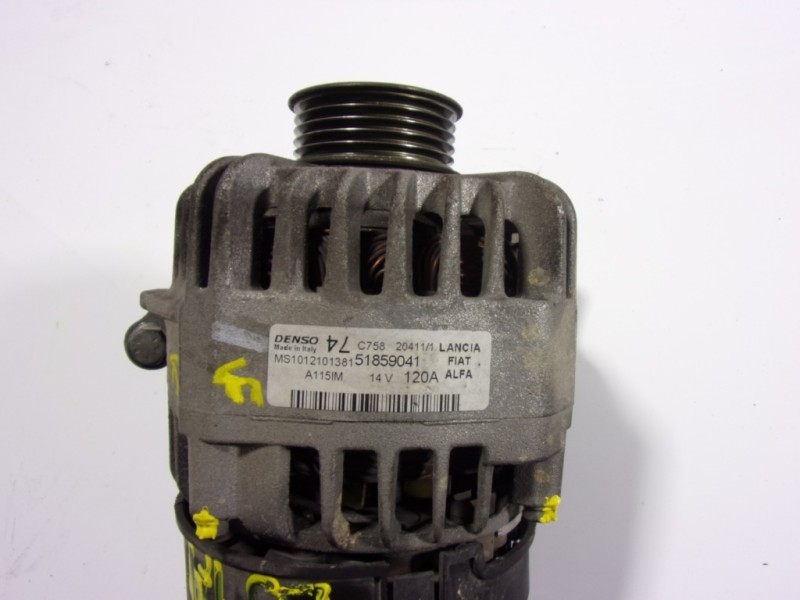 Recambio de alternador para fiat nuova 500 (150) 1.2 cat referencia OEM IAM 51859041 51859041 