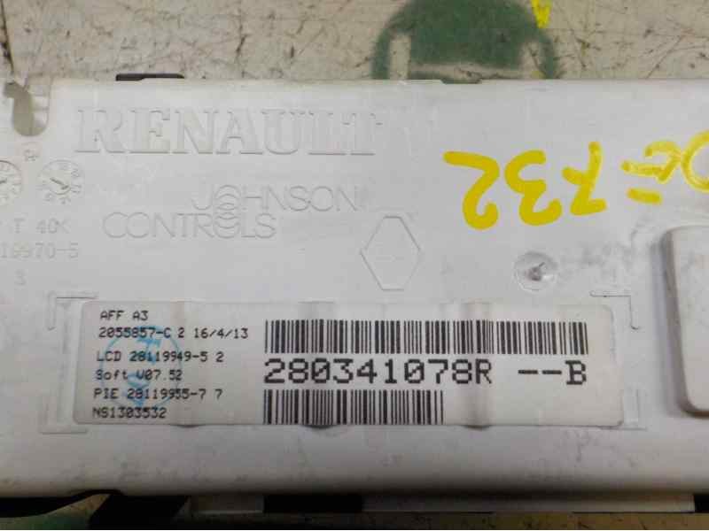 Recambio de pantalla multifuncion para renault kangoo 1.5 dci diesel fap referencia OEM IAM   