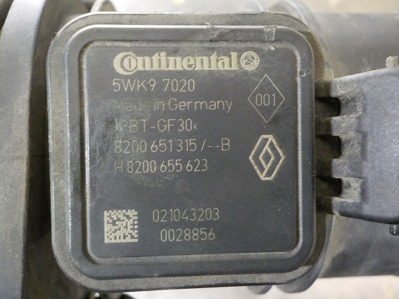 Recambio de caudalimetro para renault kangoo 1.5 dci diesel fap referencia OEM IAM 8200651315 8200651315B 5WK97020