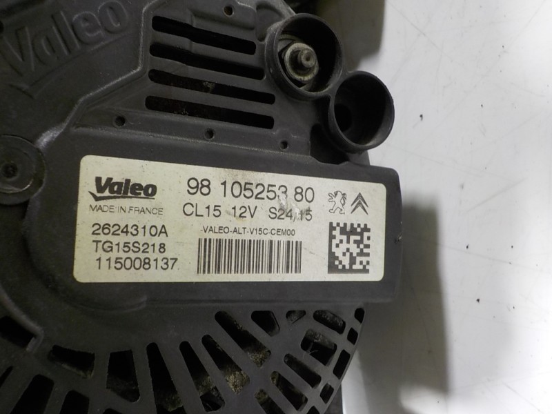 Recambio de alternador para peugeot 508 sw 1.6 e-hdi fap referencia OEM IAM 9810525380 9810525380 