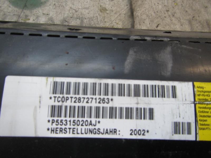 Recambio de airbag delantero derecho para chrysler jeep cherokee (kj) 2.4 cat referencia OEM IAM 55315020AI P55315020AJ 