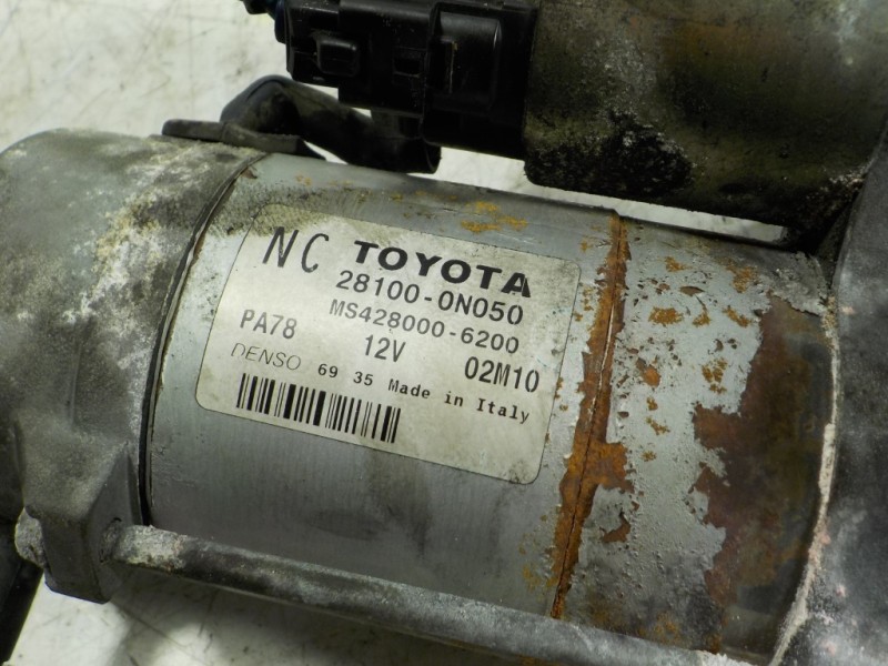 Recambio de motor arranque para toyota auris 1.4 turbodiesel cat referencia OEM IAM  281000N050 