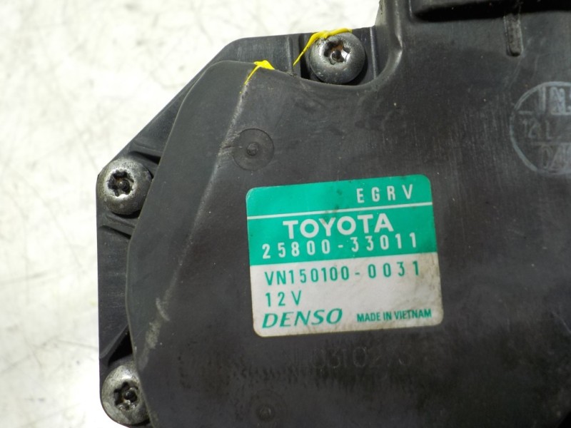 Recambio de valvula egr para toyota auris 1.4 turbodiesel cat referencia OEM IAM  2580033011 