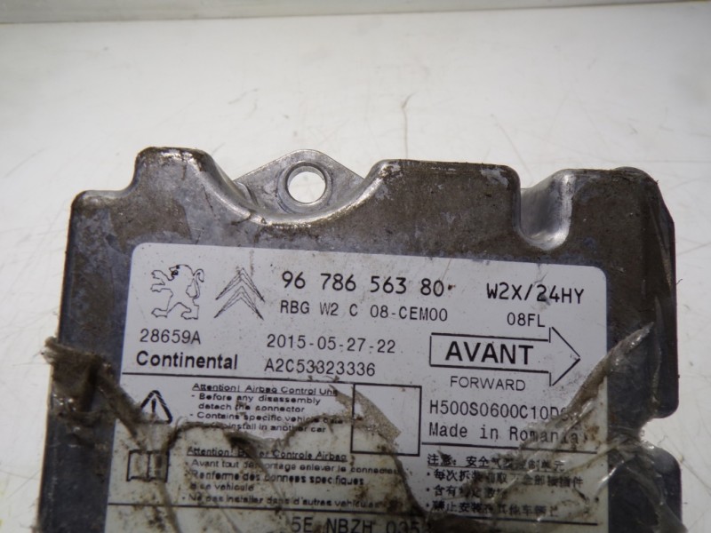 Recambio de centralita airbag para peugeot 508 sw 1.6 e-hdi fap referencia OEM IAM 9678656380 9678656380 