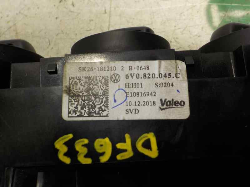 Recambio de mando calefaccion / aire acondicionado para skoda fabia 1.0 mpi referencia OEM IAM 6V0820045C9B9 6V0820045C 
