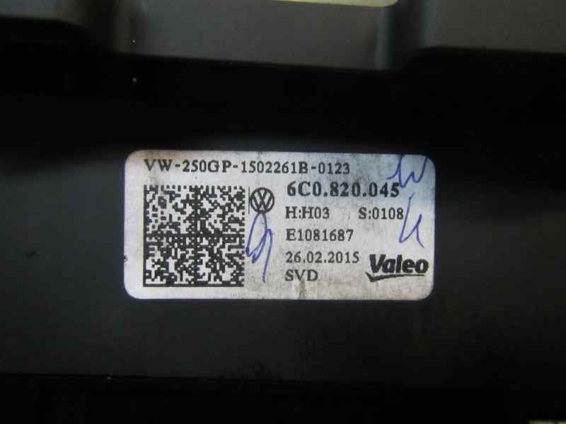 Recambio de mando calefaccion / aire acondicionado para volkswagen polo (6c1) edition bluemotion referencia OEM IAM 6C0820045 6C