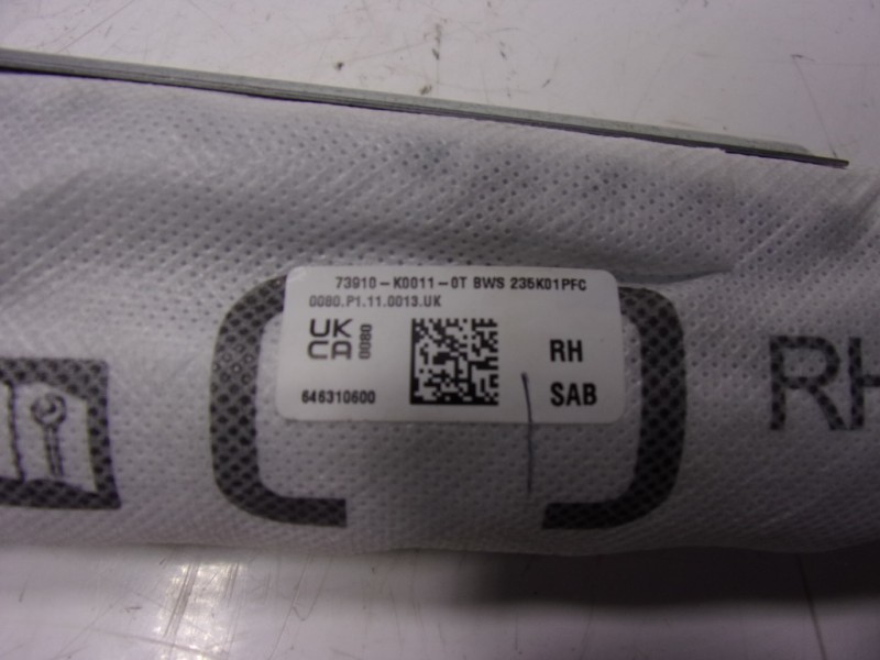 Recambio de airbag lateral delantero derecho para toyota yaris 1.5 vvti hev referencia OEM IAM  73910K0011 