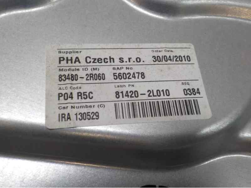 Recambio de elevalunas trasero derecho para hyundai i30 classic referencia OEM IAM 834812R010 834802R060 