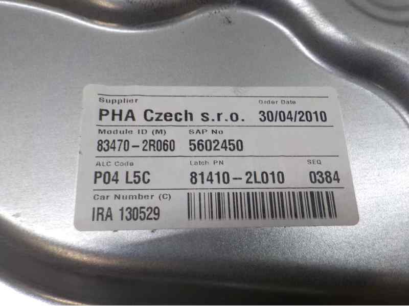 Recambio de elevalunas trasero izquierdo para hyundai i30 classic referencia OEM IAM 834712R010 834702R060 