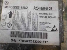Recambio de centralita airbag para mercedes-benz clase c (w204) berlina 3.5 v6 cat referencia OEM IAM A2048706926 A2048706926 5W 2