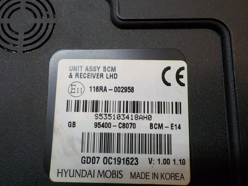 Recambio de modulo electronico para hyundai i20 klass referencia OEM IAM 95400C8070 95400C8070 
