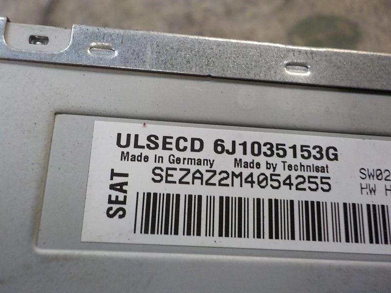 Recambio de sistema audio / radio cd para seat ibiza (6j5) stylance / style referencia OEM IAM 6J1035153H 6J1035153G 