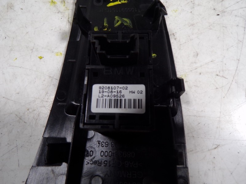 Recambio de mando elevalunas delantero derecho para bmw i3 (i01) 125 kw referencia OEM IAM 61319208107 920810702 