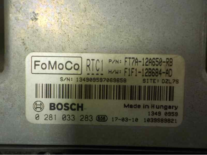 Recambio de centralita motor uce para ford transit courier ambiente referencia OEM IAM 2059208 FT7A12A650 0281033283