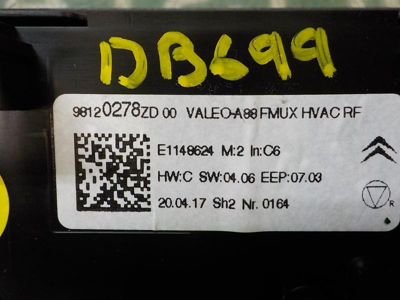 Recambio de mando calefaccion / aire acondicionado para citroën c3 aircross live referencia OEM IAM 98120278ZD 98120278ZD 