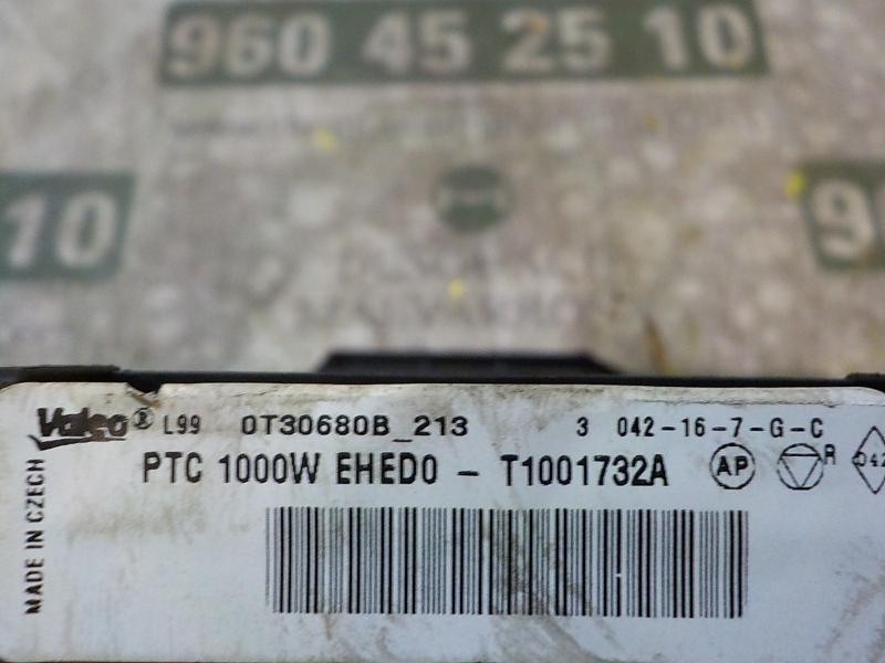 Recambio de resistencia calefaccion para renault scenic iii 1.5 dci diesel fap referencia OEM IAM 7701207715 T1001732A T1001732A