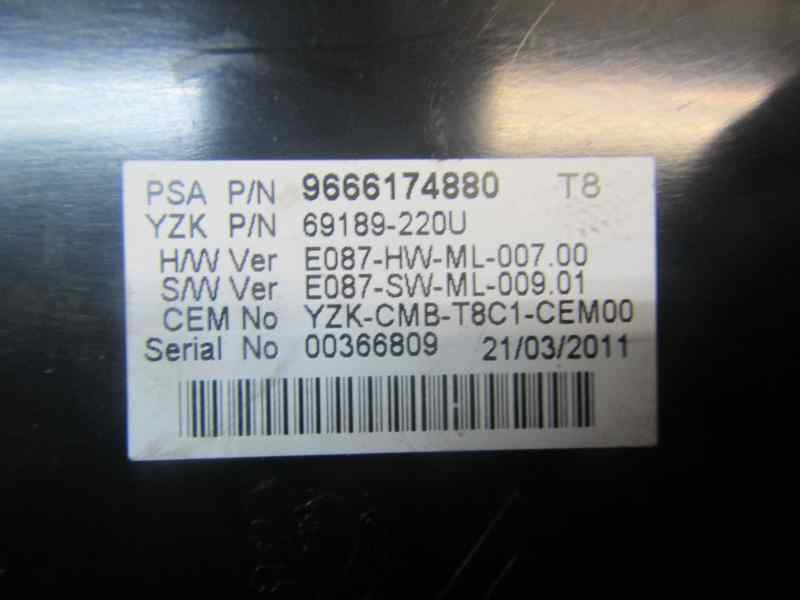 Recambio de cuadro instrumentos para peugeot 3008 1.6 16v referencia OEM IAM 6103X9 9666174880 