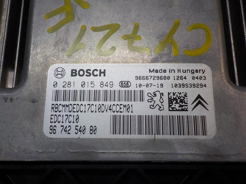 Recambio de centralita motor uce para peugeot 207 1.4 hdi referencia OEM IAM   