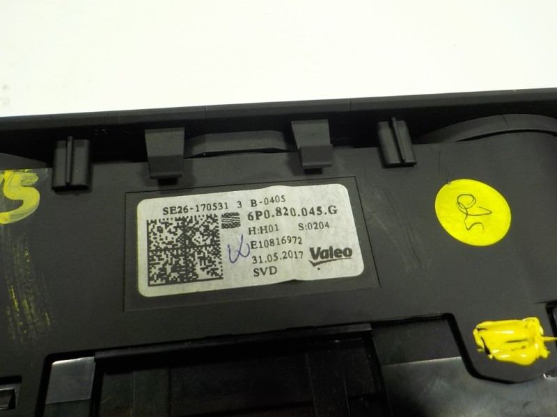 Recambio de mando calefaccion / aire acondicionado para seat ibiza (6p1) 1.0 referencia OEM IAM 6P0820045G 6P0820045G E10816972