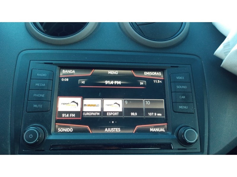 Recambio de pantalla multifuncion para seat ibiza (6p1) 1.0 referencia OEM IAM 5F0919604EBBO 5F0919604E 