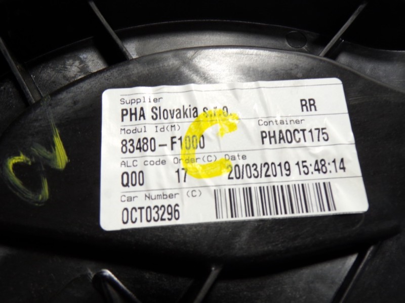 Recambio de elevalunas trasero derecho para kia sportage 1.6 cat referencia OEM IAM 83481F1000 83480F1000 