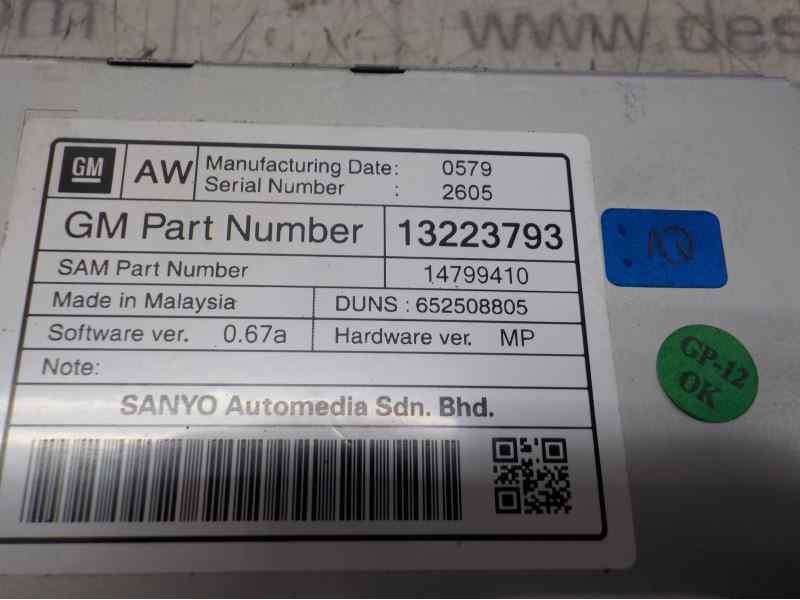 Recambio de sistema navegacion gps para opel insignia berlina 2.0 16v cdti referencia OEM IAM 23452465 13223793 