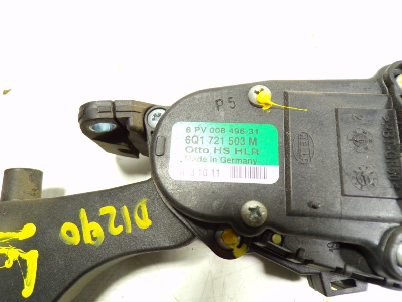 Recambio de potenciometro pedal para volkswagen polo (6r1) 1.6 tdi dpf referencia OEM IAM 6Q1721503M 6Q1721503M 