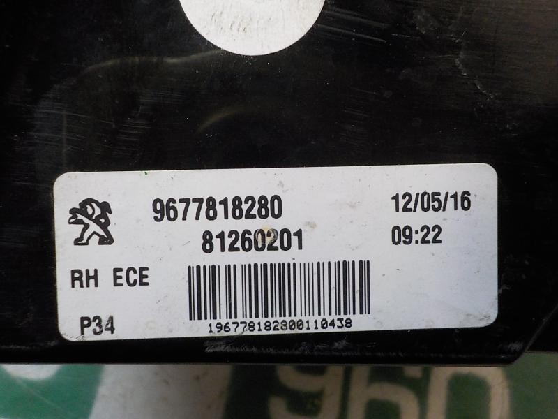 Recambio de piloto trasero derecho interior para peugeot 308 business line referencia OEM IAM 9677818280 9677818280 81260201