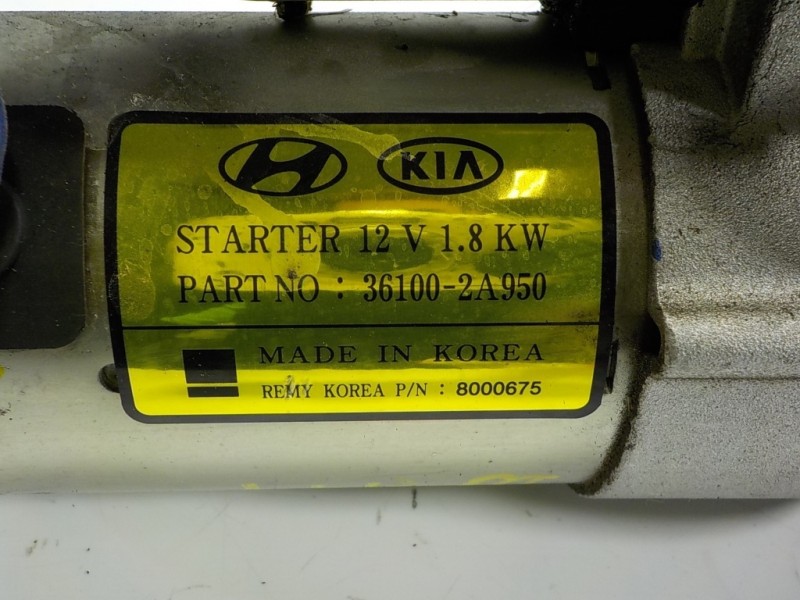 Recambio de motor arranque para hyundai tucson 1.7 crdi cat referencia OEM IAM 361002A950 361002A950 