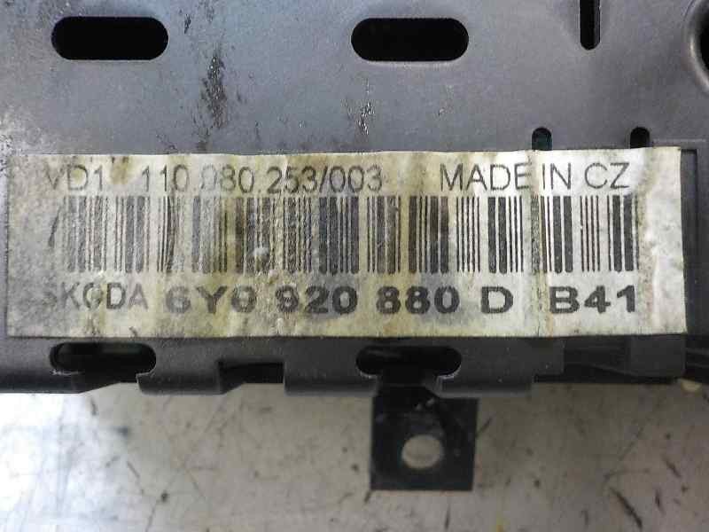 Recambio de cuadro instrumentos para skoda fabia (6y2/6y3) 1.9 sdi cat (asy) referencia OEM IAM   