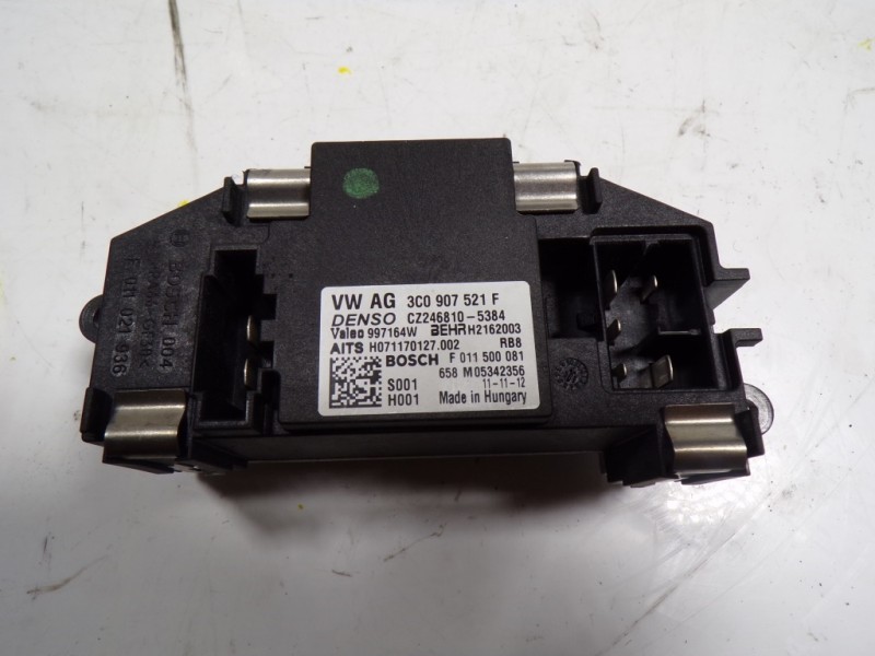 Recambio de resistencia calefaccion para audi q3 (8u) 2.0 tdi referencia OEM IAM 3C0907521F 3C0907521F F011500081