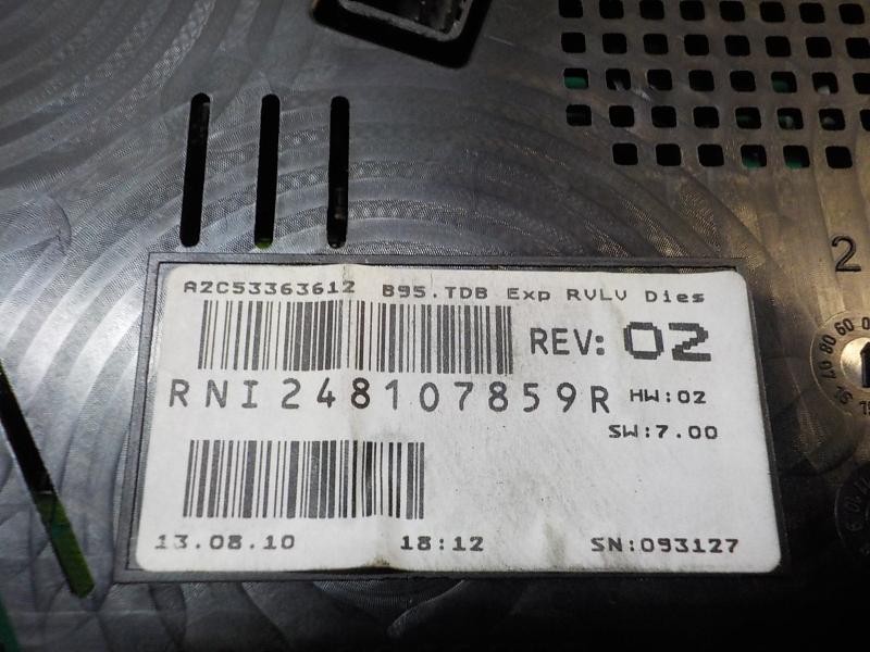 Recambio de cuadro instrumentos para renault megane iii sport tourer expression referencia OEM IAM 248107859R 248107859R 