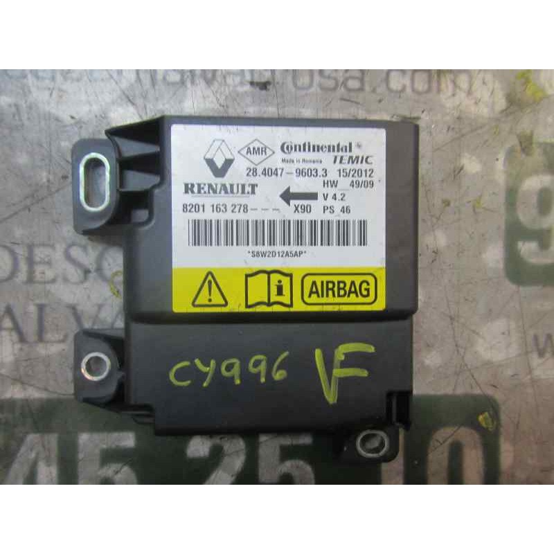 Recambio de centralita airbag para dacia sandero 1.2 16v cat referencia OEM IAM 8201163278 8201163278 