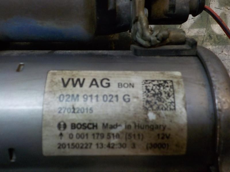 Recambio de motor arranque para volkswagen polo (6c1) edition bluemotion referencia OEM IAM 02M911021G 02M911021G 0001179510