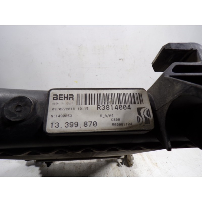 Recambio de radiador agua para opel corsa e 1.4 referencia OEM IAM 13399870 13399870 
