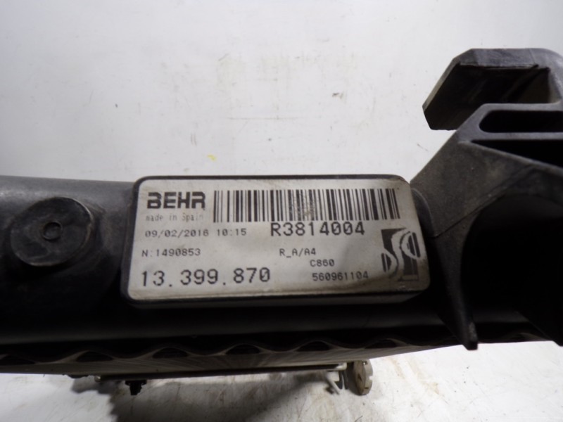 Recambio de radiador agua para opel corsa e 1.4 referencia OEM IAM 13399870 13399870 