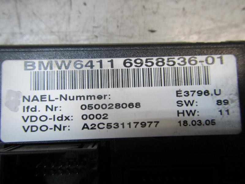 Recambio de mando climatizador para bmw serie 1 berlina (e81/e87) 120d referencia OEM IAM 64119199259 6411695853601 