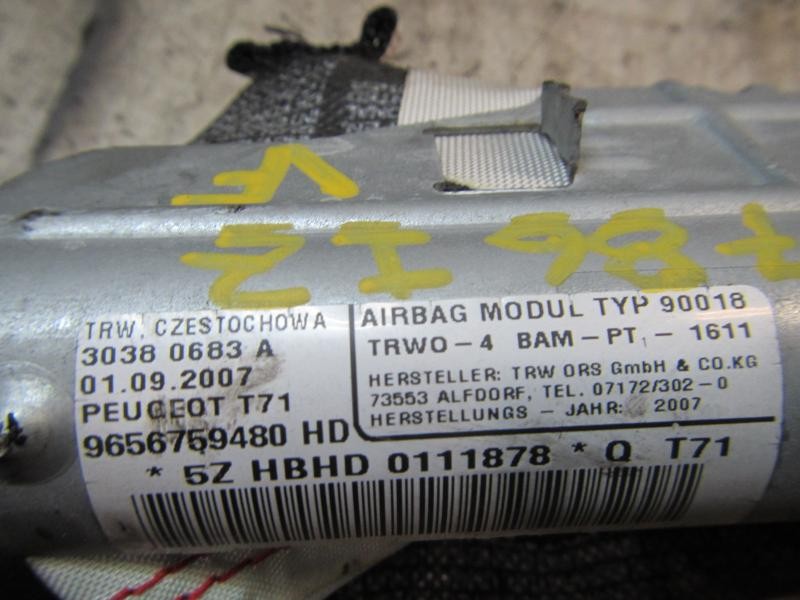 Recambio de airbag cortina delantero izquierdo para peugeot 308 sport referencia OEM IAM 8335K0 9656759480HD 