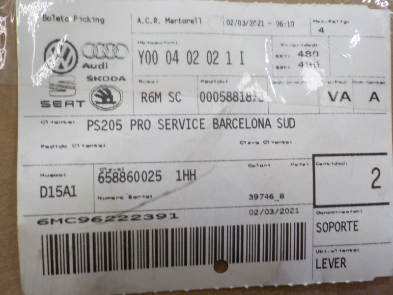 Recambio de portaequipajes para skoda scala (nw) 1.0 tsi referencia OEM IAM  658860025 