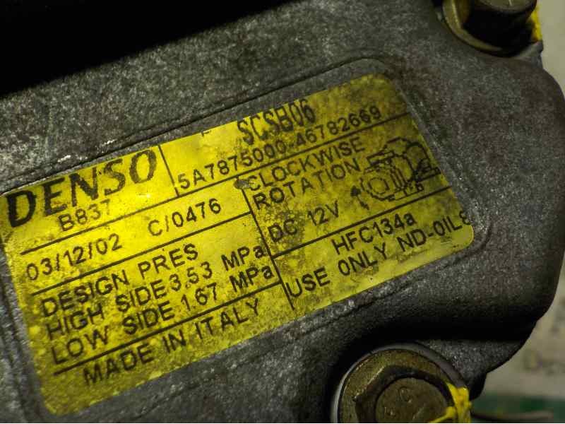 Recambio de compresor aire acondicionado para fiat punto berlina (188) 1.2 cat referencia OEM IAM   