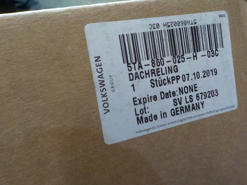 Recambio de portaequipajes para volkswagen touran (5t1) 1.6 tdi referencia OEM IAM  5TA860025H 