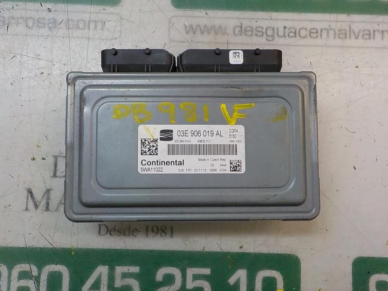 Recambio de centralita motor uce para seat ibiza (6j5) reference tech referencia OEM IAM 03E906019AL 03E906019AL 5WA11022