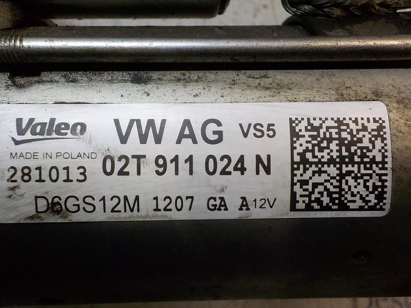 Recambio de motor arranque para seat ibiza (6j5) reference tech referencia OEM IAM 02T911024N 02T911024N 281013