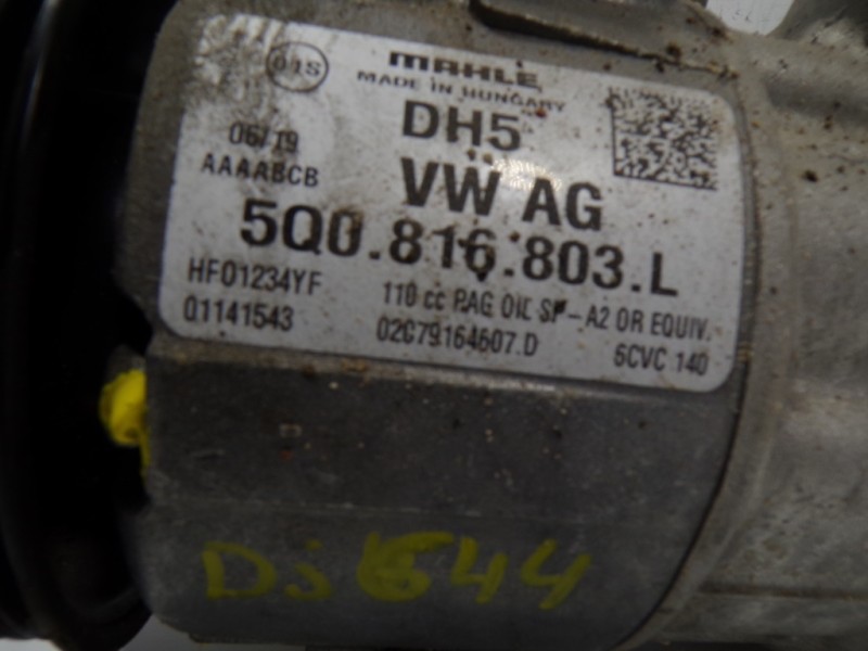 Recambio de compresor aire acondicionado para cupra ateca 2.0tsi 4drive referencia OEM IAM 5Q0816803D 5Q0816803L HF01234YF