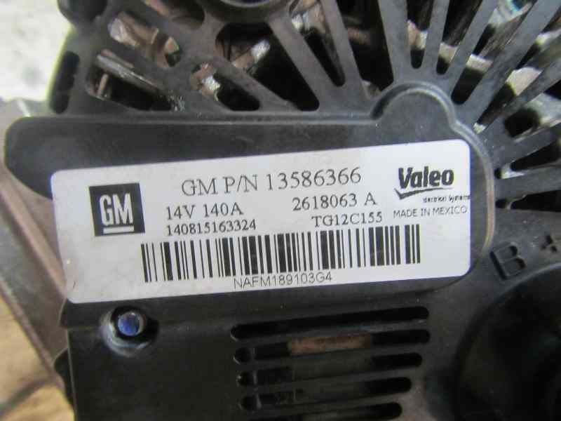 Recambio de alternador para opel zafira tourer 1.6 16v sidi turbo referencia OEM IAM   