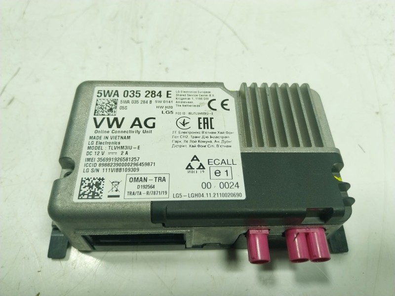 Recambio de modulo electronico para volkswagen t-roc 1.5 16v tsi act referencia OEM IAM 5WA035284G 5WA035284 