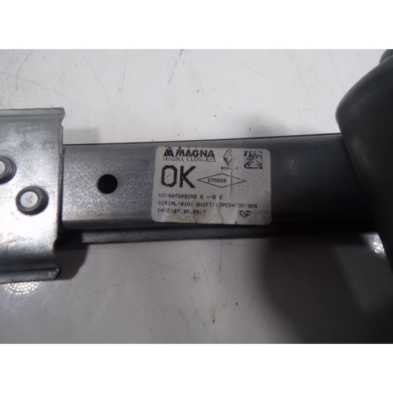 Recambio de elevalunas delantero derecho para dacia sandero 1.5 dci diesel fap cat referencia OEM IAM 807209299R 607209299R 