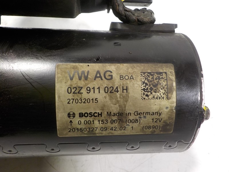 Recambio de motor arranque para seat altea xl (5p5) 1.6 tdi referencia OEM IAM 02Z911024H 02Z911024H 